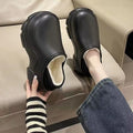 Women's winter cotton slippers - 2025 new indoor home cute warm fuzzy bowknot fleece-lined cotton shoes