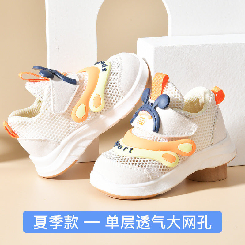 Baby sandals boys summer toddler shoes 0-1-2 years old infant anti-slip soft sole mesh shoes functional shoes for girls