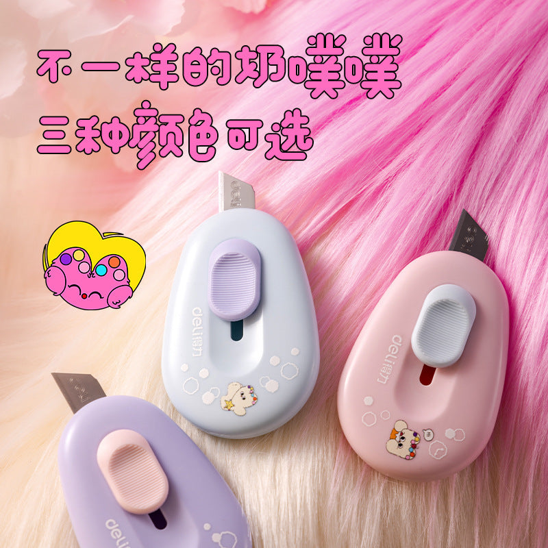 Deli TD155 milk puff mini utility knife box opener mini portable small knife