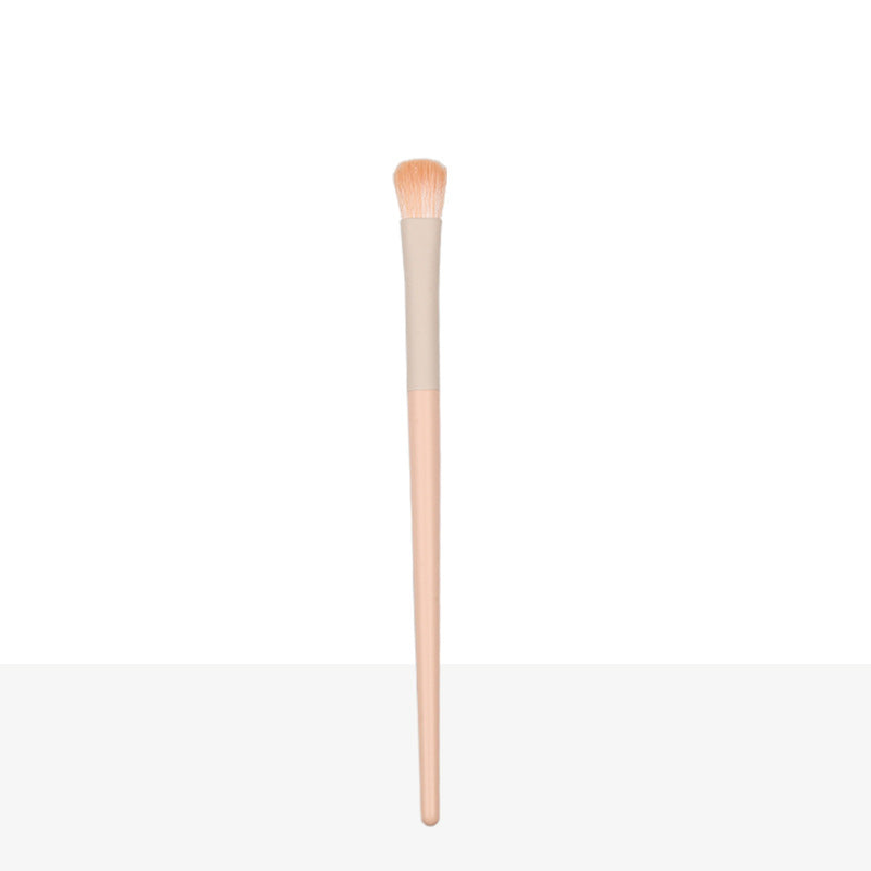 Ready-to-ship wooden handle makeup brush set - includes eyeshadow brush, blush brush, contour brush, powder brush, and a complete set of makeup tools