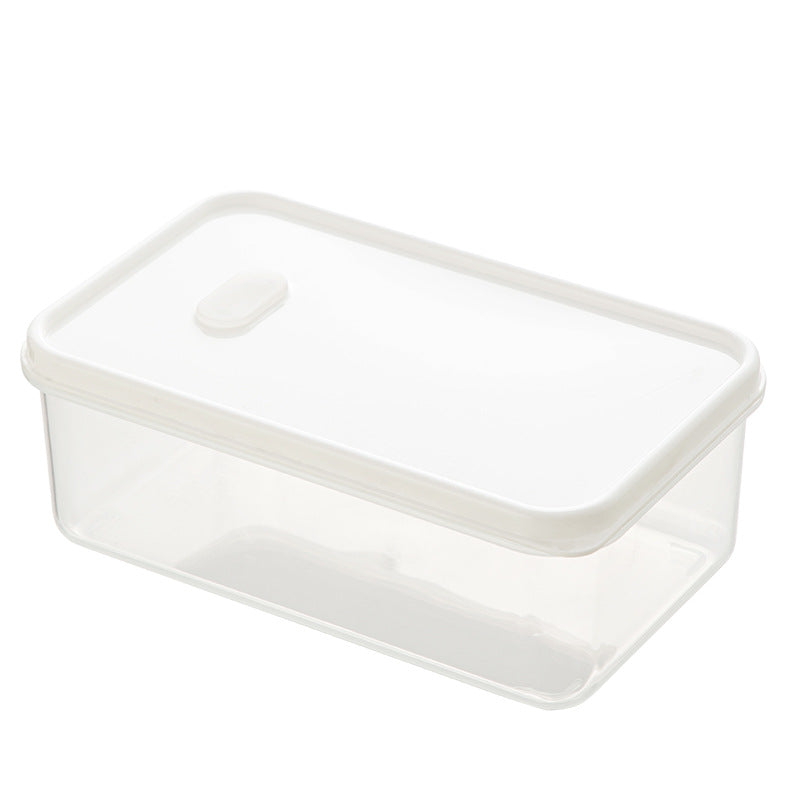Outdoor sub-packing bento sushi box sealed plastic food storage box with lid transparent food-grade fruit crisper