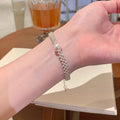 Autumn/winter pearl braided bracelet for women - chic, minimalist, exquisite beaded jewelry - high-value, perfect for students and best friends
