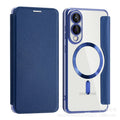 Suitable for samsung s26plus business flip gold shield magnetic leather case s23 mobile phone case s24ultra sheath a07