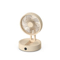 2024 desktop foldable fan with digital display, built-in battery, extended battery life, wall-mountable, night light, remote control, portable, and rechargeable