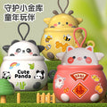 【clearance sale - half price!】large capacity piggy bank toy - deposit & withdrawal with key - diy handmade ornament