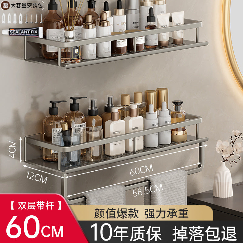 No punching toilet rack bathroom toilet hand wash bath washstand wall mounted wall storage rack
