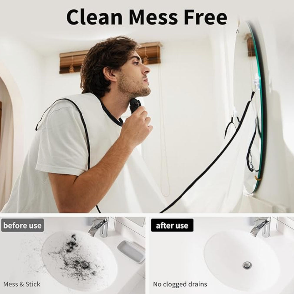 hot-selling men's hairdressing cloth for shaving and shaving, non-stick hair dyeing and perming hairdressing cloth for beard styling