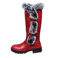 exportwinter suede knight boots fur snow boots women's plus sizethick soleknee high boots thick heel heattech cotton shoes