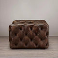 American light luxury living room straight row multi-person first-layer cowhide casual sofa house small apartment oil wax leather three-person sofa