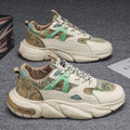 Spring & fall men's shoes new arrival breathable shoes men's sports shoes k-styletrendyeasiest for matchwhitethick solecasual dad shoes