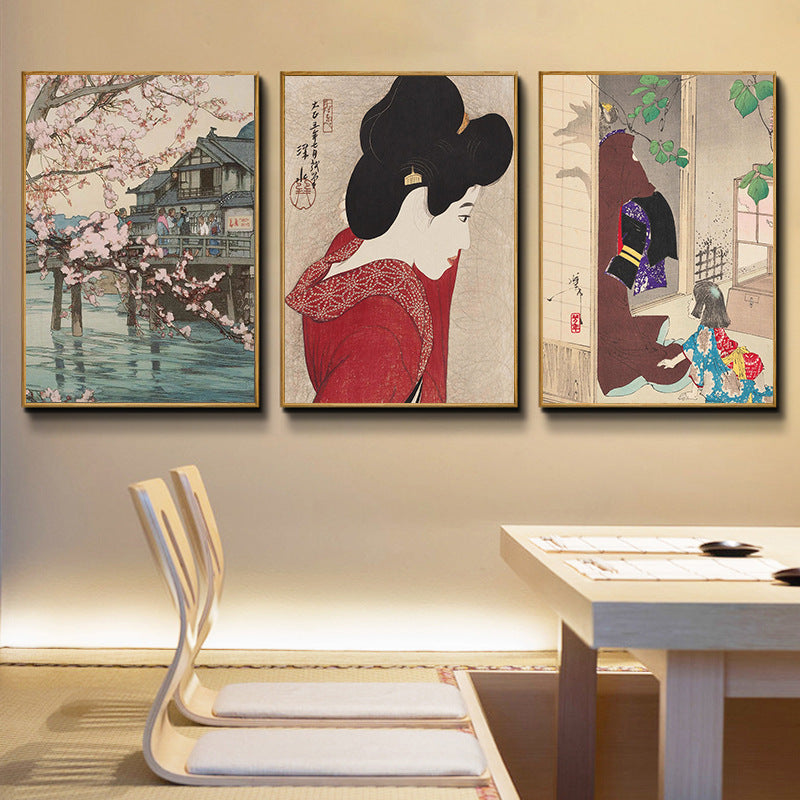 Japanese Mount Fuji decorative painting Ukiyo-e Japanese Japanese Japanese style Japanese style Japanese style restaurant box hanging painting B & B hotel mural
