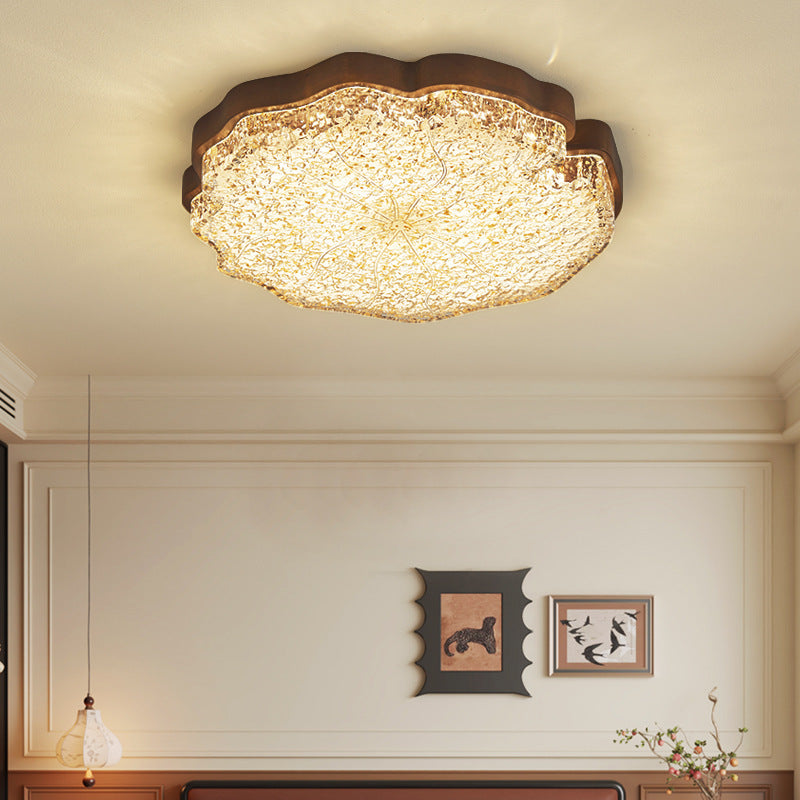 Bedroom light New high-end light luxury resin ceiling light Full spectrum eye protection Simple modern master bedroom room lighting