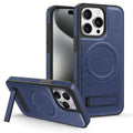 Leather stand foreign trade model compatible with iphone 16 phone case apple 17 pro max crystal shield magnetic protective cover 14