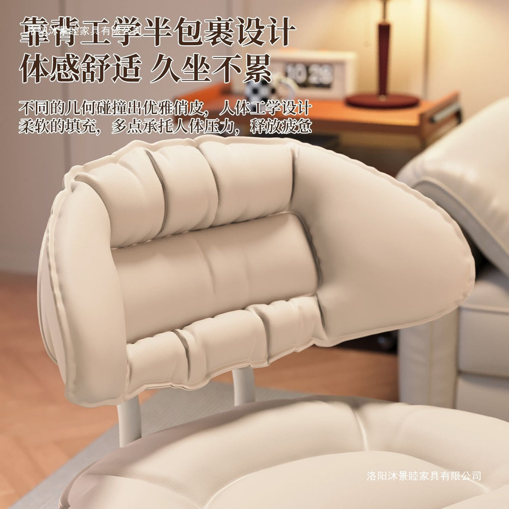 Small stool universal wheel small sofa chair soft package comfortable back chair lazy floor wiping multi-function pulley shoe changing stool