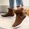 Export new arrivalwinterfashion women's boots bootsk-stylethickened short bootsfleece-linedheattechflats cotton shoes for women