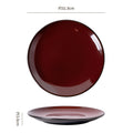 12inch shallow plate - red