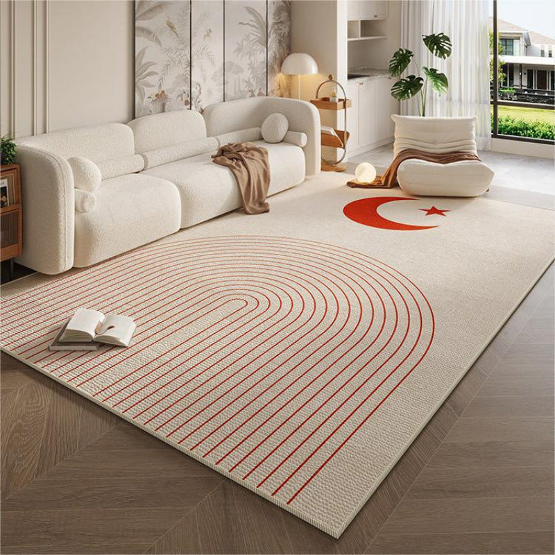 Cream style living room carpet accessible luxuryclassy sofa coffee table blanket for home non-slip carpet foot pad bedroom bedside blanket
