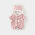 Spring & fallnew arrival baby k-style khaki spring & fall baby infant cute outing cat clothes one-piece romper