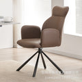 European style dining chair office chair comfortable for extended sitting 360-degree rotatable bedroom home computer chair backrest swivel chair
