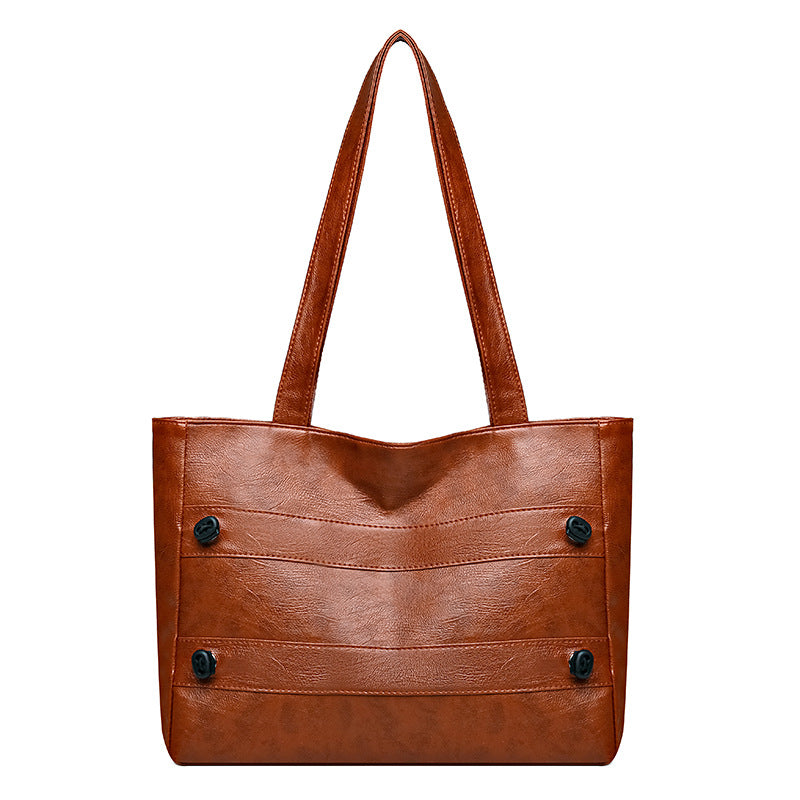 2024 new premium shoulder bag fashionable large capacity tote bag cross-border handbag mommy bag commuter bag women's bag