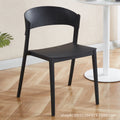 Danish designer chair - minimalist creative visitor chair for home, casual nordic dining chair, backrest chair for cafes and bubble tea shops