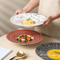 Nordic creative high-end western dinner plate pasta plate hotel restaurant upscale dessert pastry pasta presentation plate