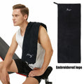Factory direct sales sports gym towel with hood, invisible zipper and cloth pocket