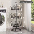 For home shoe drying handy gadget rotate multi-layer floor-standing iron balcony outdoor slipper shoe rack shelf multifunctional drying