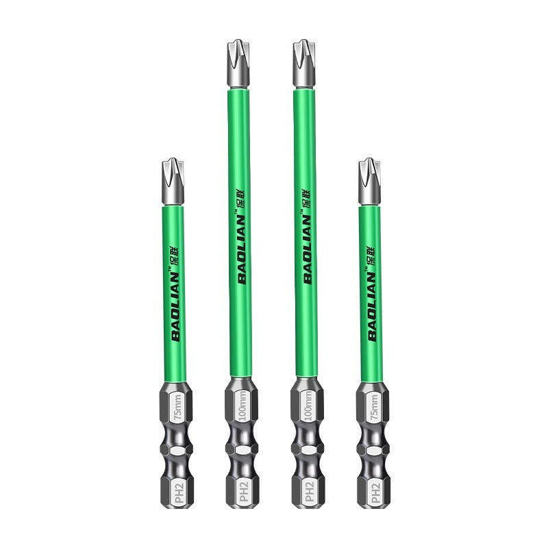 Baolian electrician bit electric strong magnetic anti-slip socket panel phillips screwdriver air switch special tool