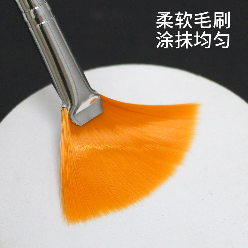 Beauty tools fan-shaped brush fruit acid brush makeup brush beauty mask brush modification essence brush single bag wholesale