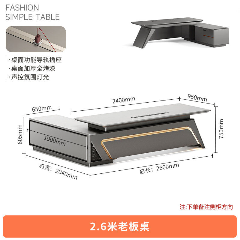 Saint li paint boss table technology sense executive table casual modern classy paint president table office desk and chair
