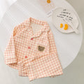 Kids stand collar pajamas fall and winter pure cottonlong sleeves baby home clothes boys and girls new arrivalautumseparatessuit