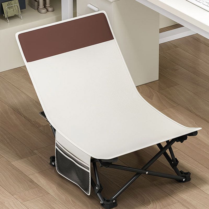Foldable chair lunch break chair sit and lie foldable recliner portable mini nap foldable chair