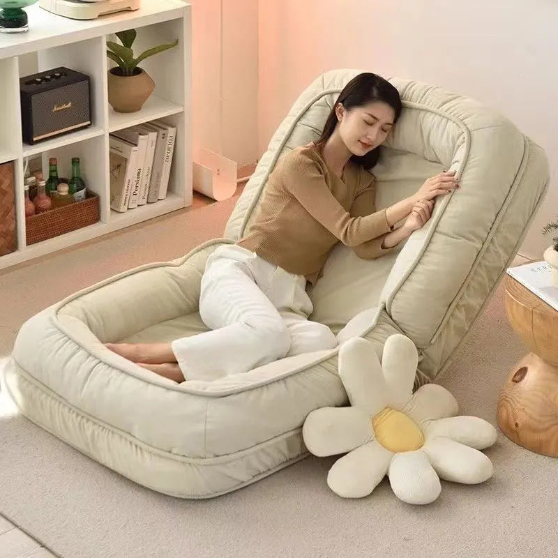 Human dog house lazy sofa foldable sofa bed balcony single huge tatami popular bedroom room lounge chair
