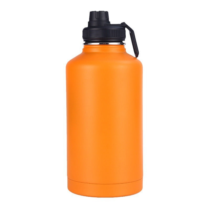 304 stainless steel insulated tumbler, outdoor portable sports water bottle, 64oz double-walled vacuum space bottle wholesale