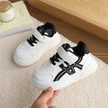 Vancahao girls' first walking shoes  new kids' athletic white sneakers boys' casual soft sole sneakers baby shoes