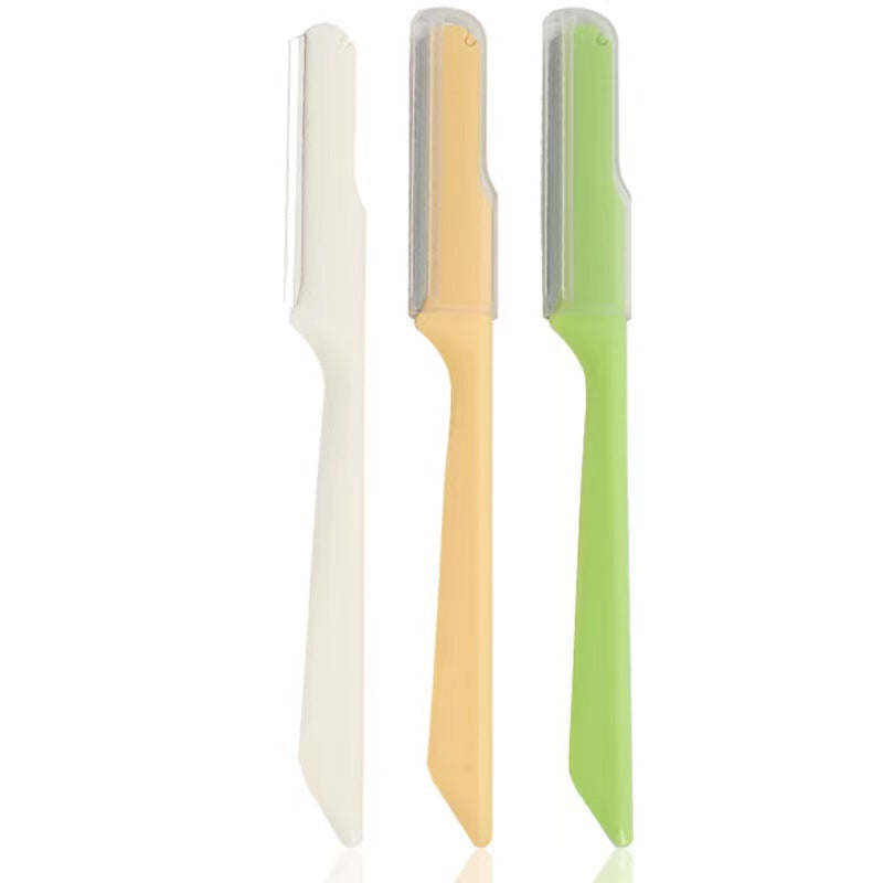 Keqi 3-piece eyebrow trimming razor, imported from japan, high-grade stainless steel, professional eyebrow trimming razor, sharp and professional three-color suit