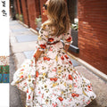 spring new arrivals: southeast asian women's printed maxi dress - -approved slim fit fashion dress