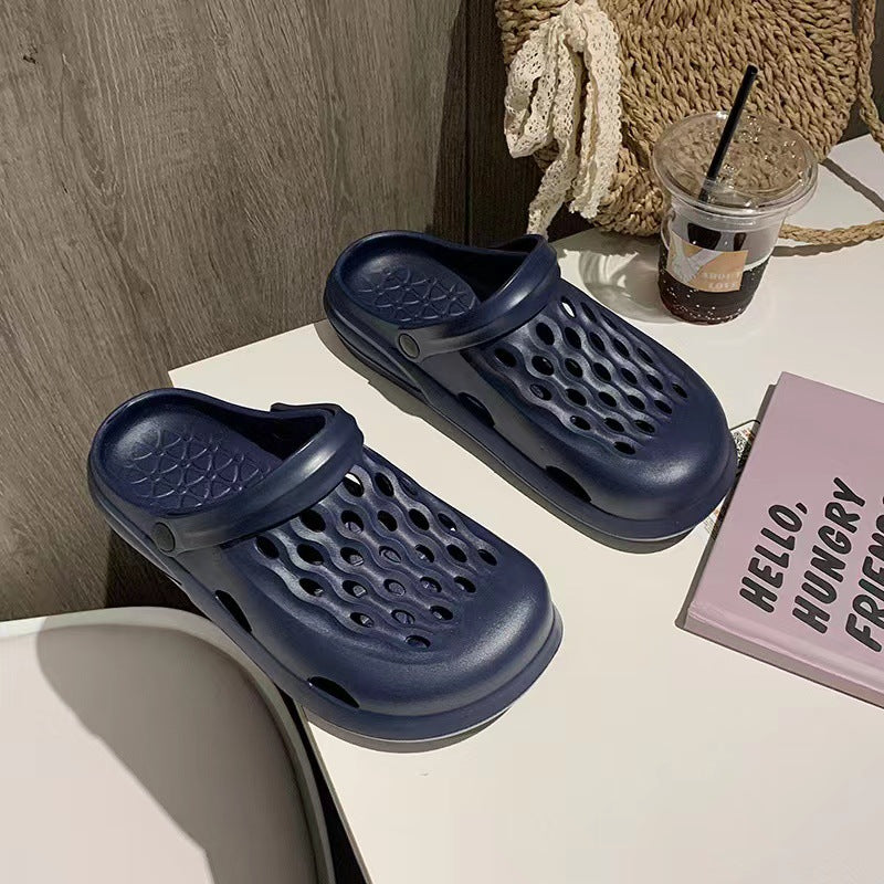 New arrival crocs cute girl fashion student outwear toe shoes summer beach sandals and slippers couple shoes for men