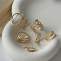 Ring set wholesale european and american hot-selling jewelry exaggerated ring joint ring women's accessories high-end niche hand jewelry
