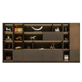 Office bookcase boss background cabinet file cabinet wooden information cabinet storage storage wall floor cabinet