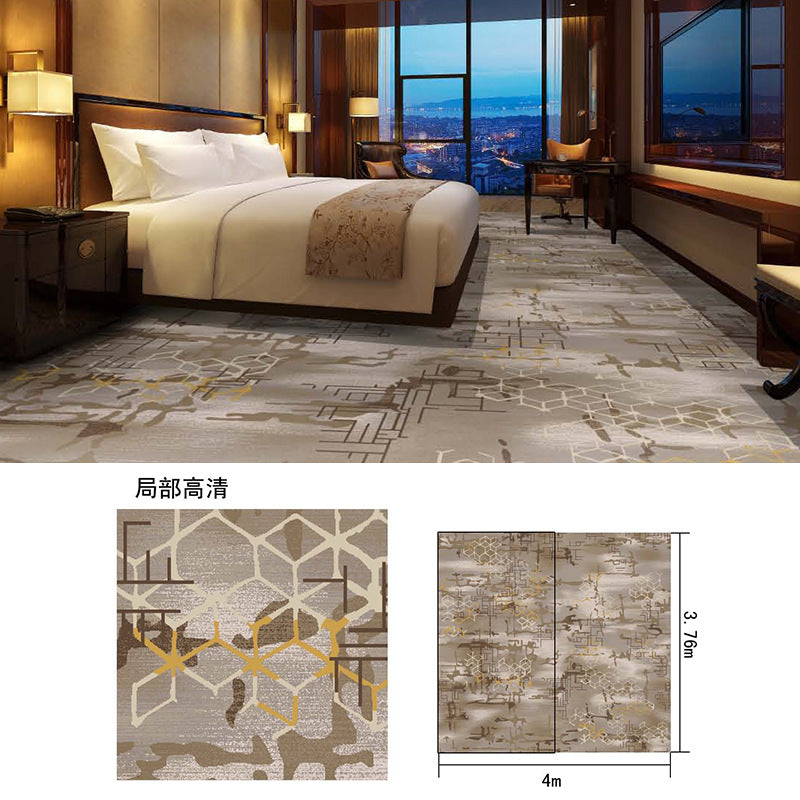 Hotel, guesthouse, b&b room corridor carpet, nylon b1 grade fireproof, full coverage, thickened, soundproof bedroom bedside rug