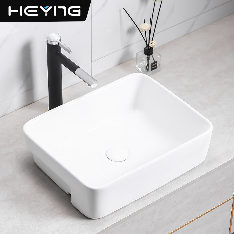 陶瓷艺术台上盆酒店公寓简约洗手盆洗手间浴室柜洗漱台小户型单盆