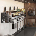 Punch-free kitchen multi-functional storage rack wall-mounted seasoning chopsticks knife holder storage rack household supplies