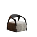 Nordic single sofa chair modern living room tech fabric leisure chair designer chair balcony japanese style solid wood sofa
