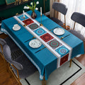 Waterproof and oil-proof pvc tablecloth, easy to clean, heat-resistant, soft glass dining table mat, light luxury high-end coffee table pad, tabletop cloth