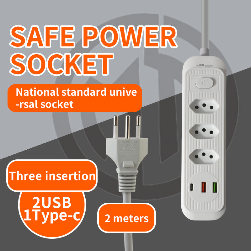 3-position 4-position 5-position socket usb power strip power strip brazilian socket south american socket paraguay socket