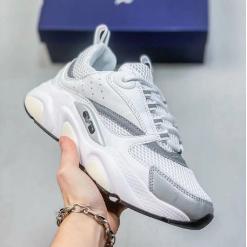european station new arrivald home b22 sports shoes casualthick solefashionretro breathable men's and women's height increasing running shoes