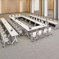 Mobile office training table - modular, foldable, and paint-free for educational institutions and meetings