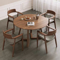 Scandinavian solid wood round table japanese style original solid wood casual modern book dining table and chair combination negotiation coffee round table b&b